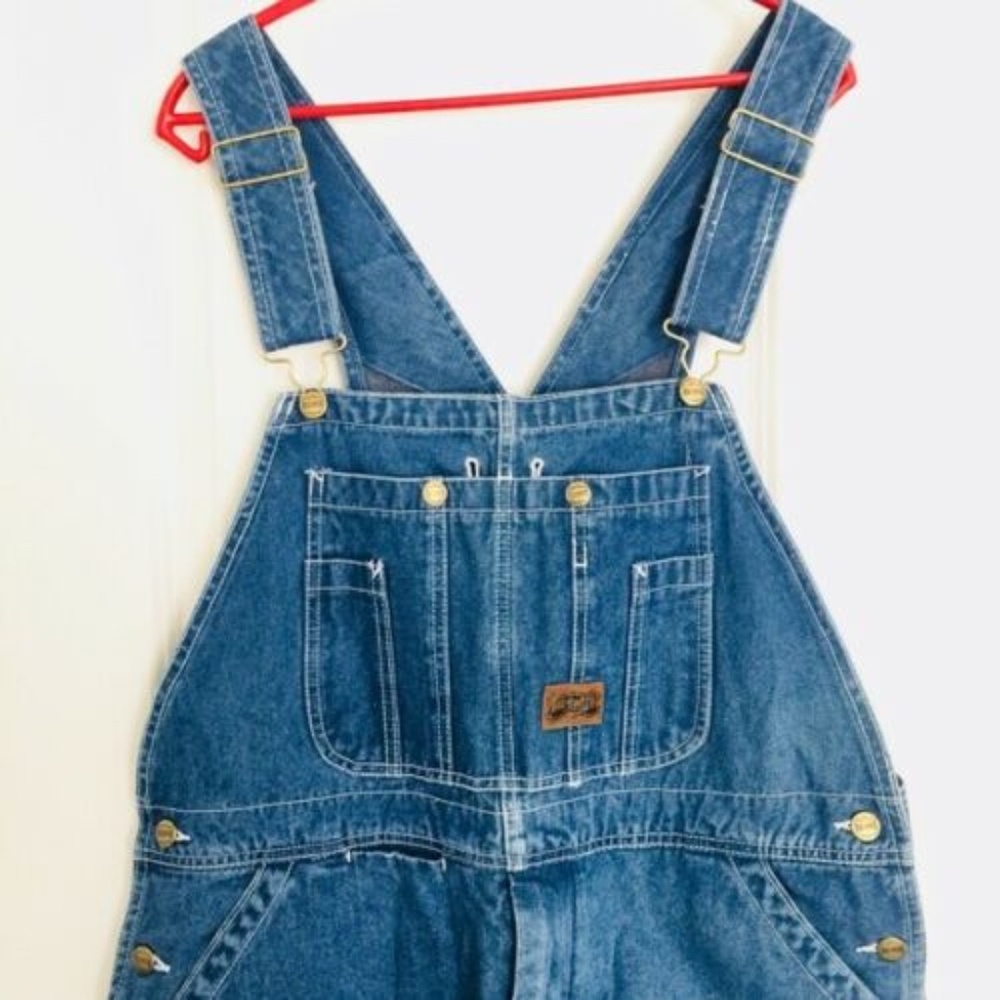Vintage Big Smith Carpenter Bib Denim Jean Overall - Picture 3 of 9